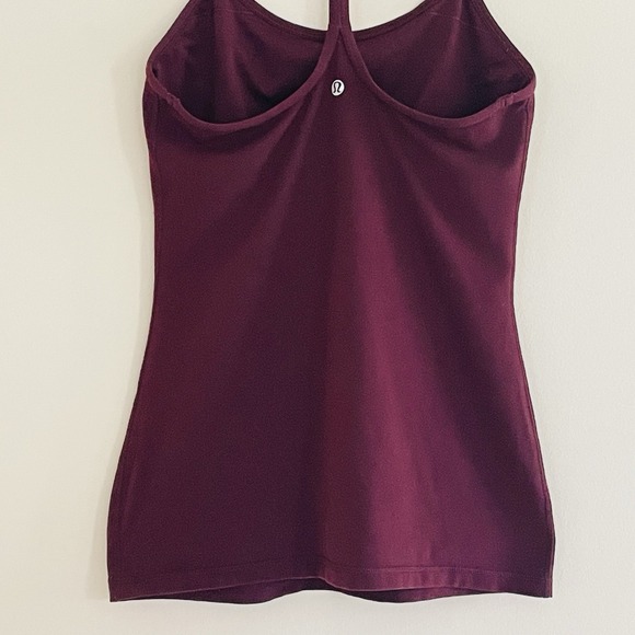 Lululemon Power Y Tank Top Bordeaux Drama Racerback Strappy Workout Yoga Size 8 - Picture 11 of 11